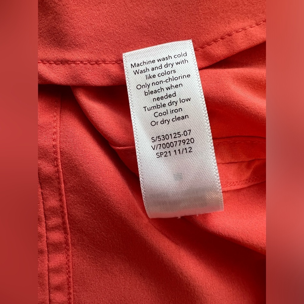 Athleta Orange Vest Tank Top Size medium - Picture 8 of 8